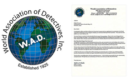 W.A.D.(世界探偵協会)加盟